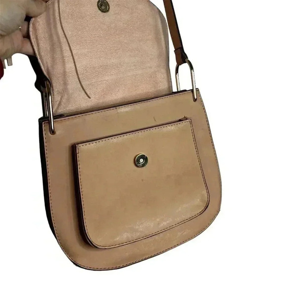 Franco Sarto Women's Pink Boho Crossbody Handbag with Tassel - Picture 6 of 8